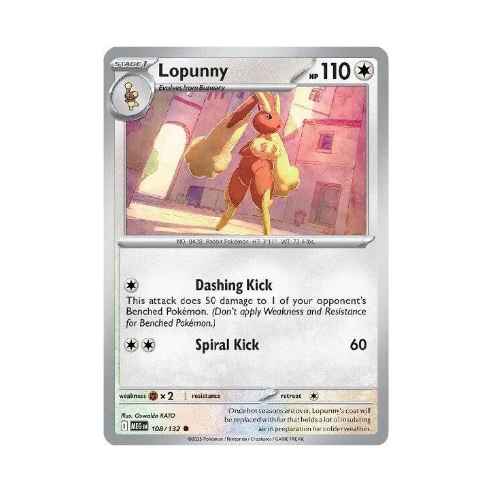108/132 - LOPUNNY REVERSE HOLO - Silver Toy Shop