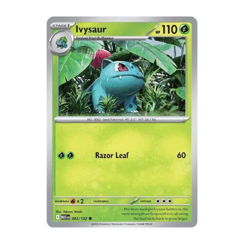 002/132 - IVYSAUR REVERSE HOLO - Silver Toy Shop