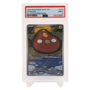 118/086 - 2025 POKEMON WHT EN STUNFISK ILLUSTRATION RARE - PSA9