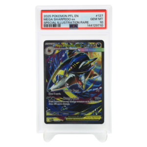 127/094 - MEGA SHARPEDO EX - 2025 POKEMON PFL EN MEGA SHARPEDO ex SPECIAL ILLUSTRATION RARE - PSA 10