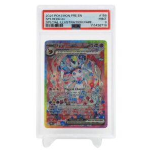 156/131 - 2025 POKEMON PRE EN SYLVEON ex SPECIAL ILLUSTRATION RARE - PSA9