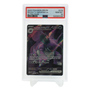 216/182 - 2025 POKEMON DRI EN ROCKET'S NIDOKING ex ULTRA RARE - PSA10