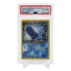 37/105 - 2002 POKEMON NEO DESTINY DARK OMANYTE - 1ST EDITION - PAS10