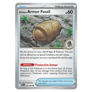 072/084 - ANTIQUE ARMOR FOSSIL REVERSE HOLO